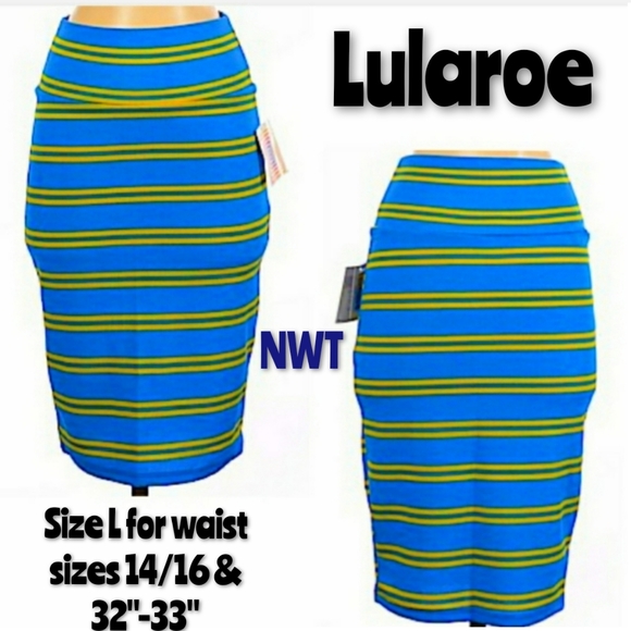LuLaRoe Dresses & Skirts - Lularoe Skirt Size L Cassie Midi Stretch NWOT
